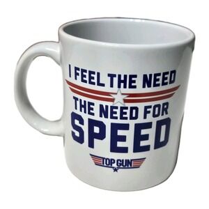 NEW Top Gun I Feel The Need - The Need For Speed White Ceramic Large 20 oz Mug
